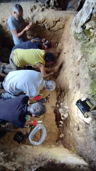 Amalda III haitzuloan 2023ko landa lan nagusiak, bukatuta