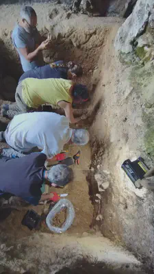 Amalda III haitzuloan 2023ko landa lan nagusiak, bukatuta